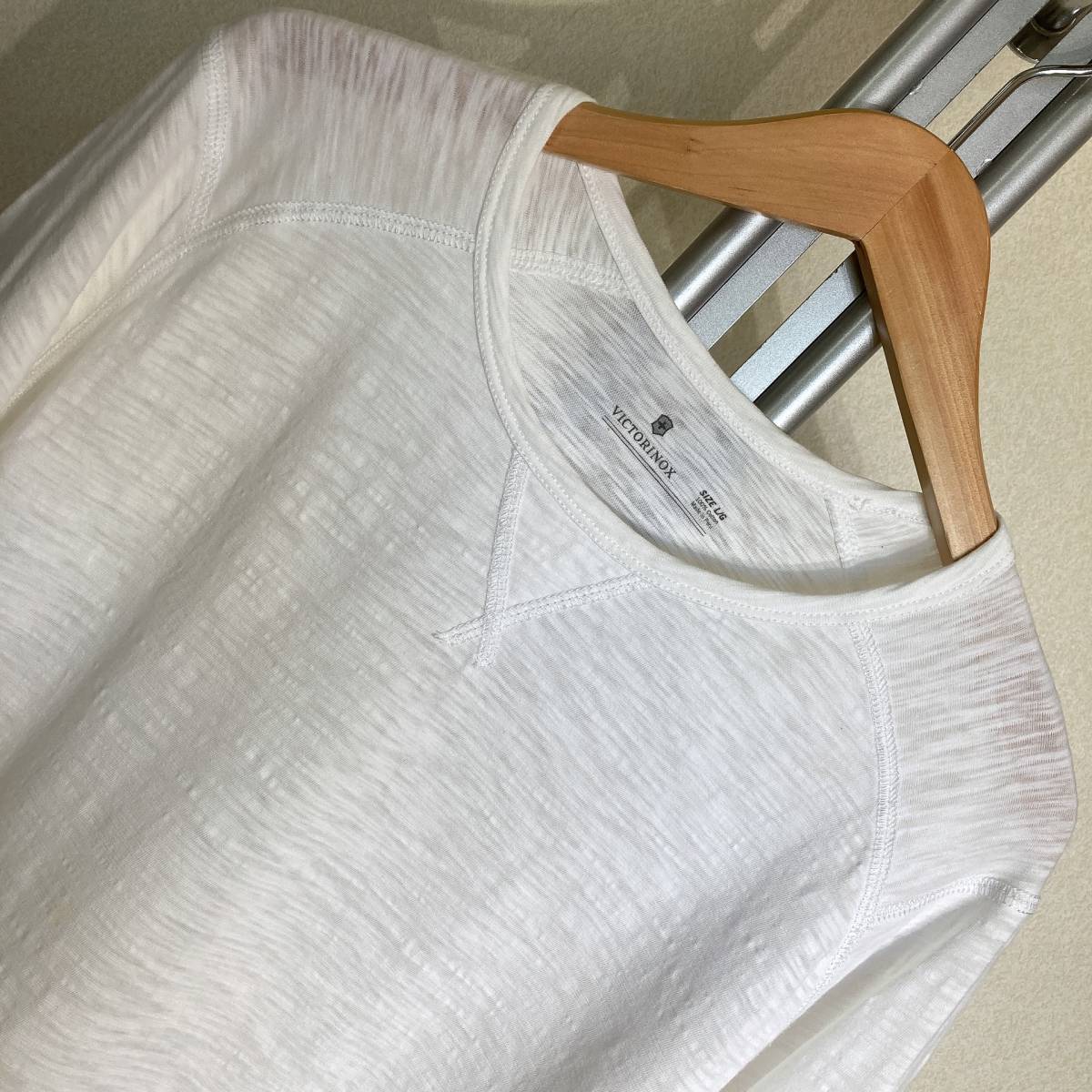 W635美品!■VICTORINOXビクトリノックス★白★長袖Tシャツ■L_画像2
