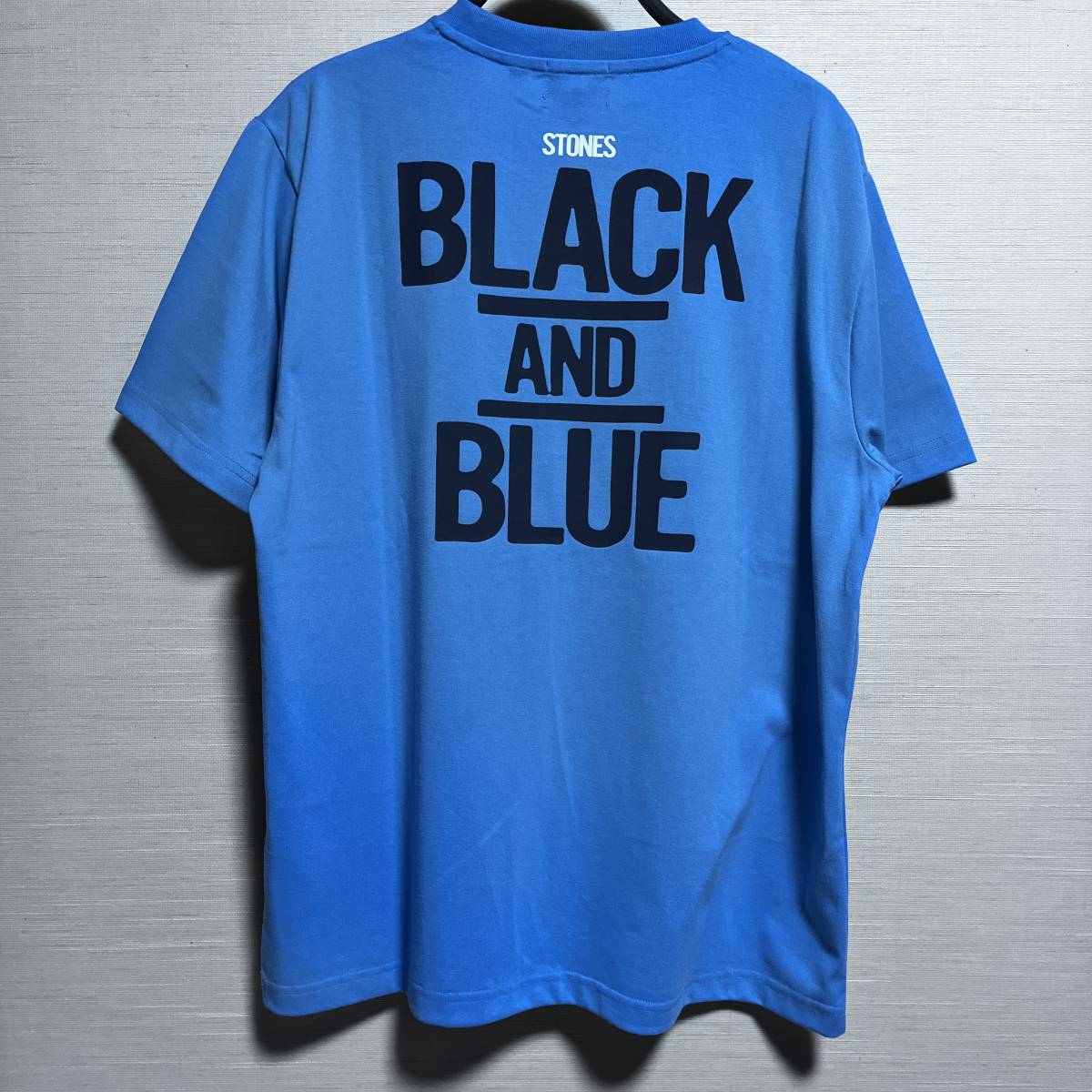 The Rolling Stones (ザ・ローリング・ストーンズ) - MEN 半袖 Tシャツ ロックT バンドT 青色 Lサイズ ベロマーク blue (タグ付き未着用品)_画像3