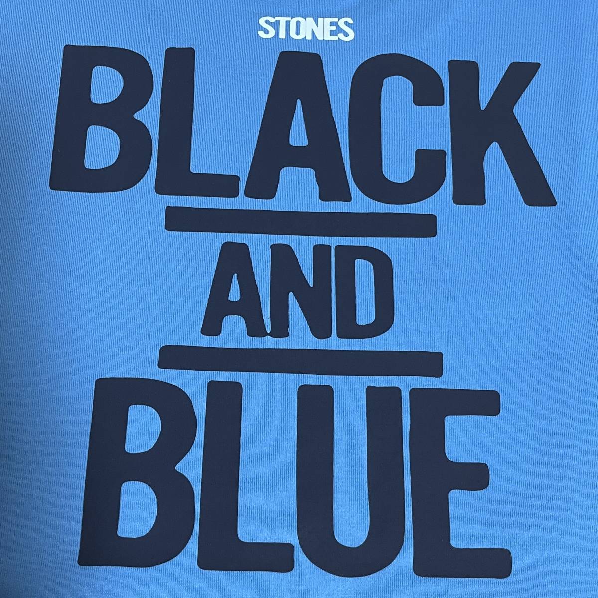 The Rolling Stones (ザ・ローリング・ストーンズ) - MEN 半袖 Tシャツ ロックT バンドT 青色 Lサイズ ベロマーク blue (タグ付き未着用品)_画像4