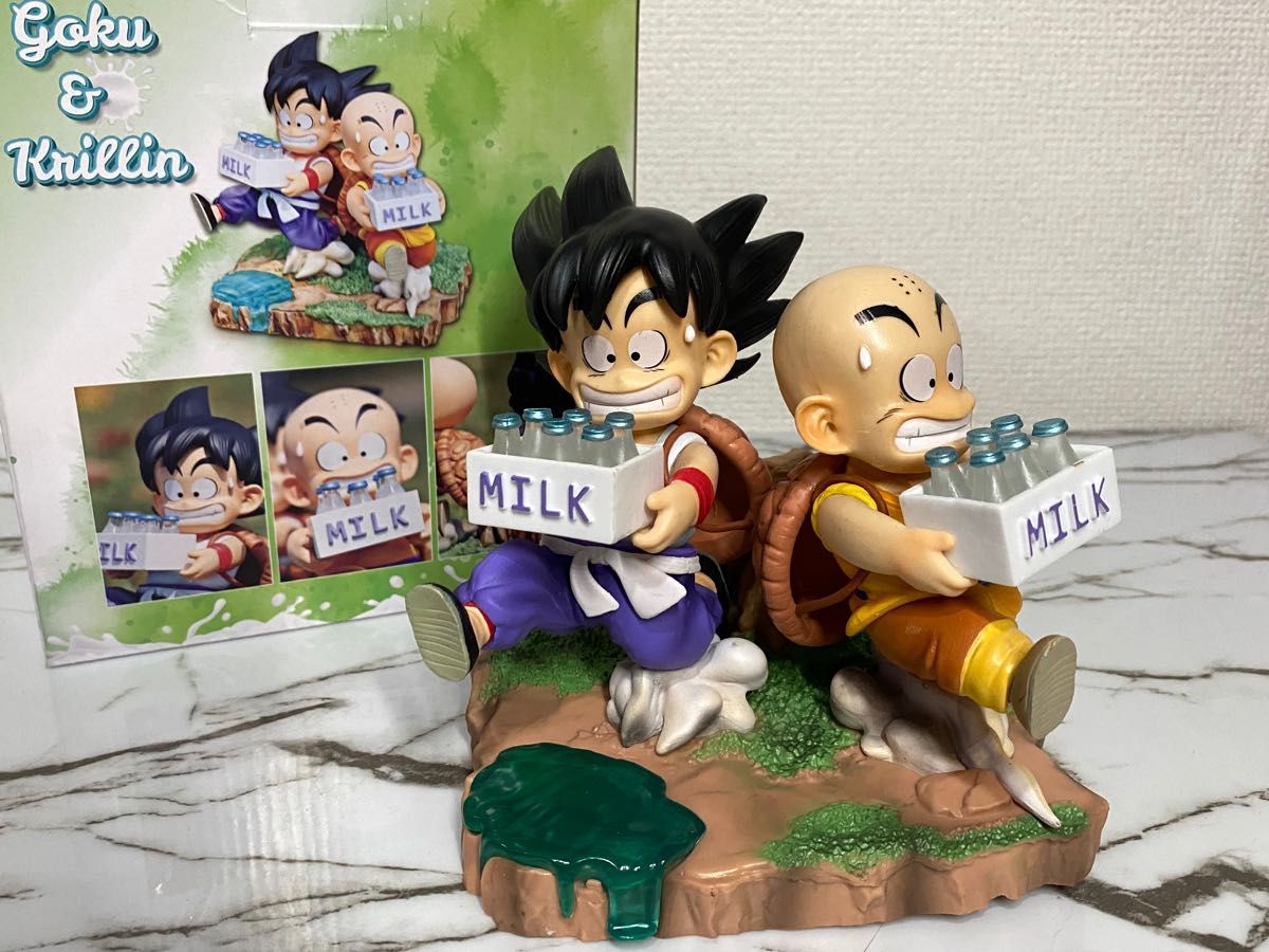 ドラゴンボール フィギュア 幼少期 孫悟空 クリリン牛乳配達 ドラゴンボール フィギュア 幼少期 孫悟空 クリリン牛乳配達