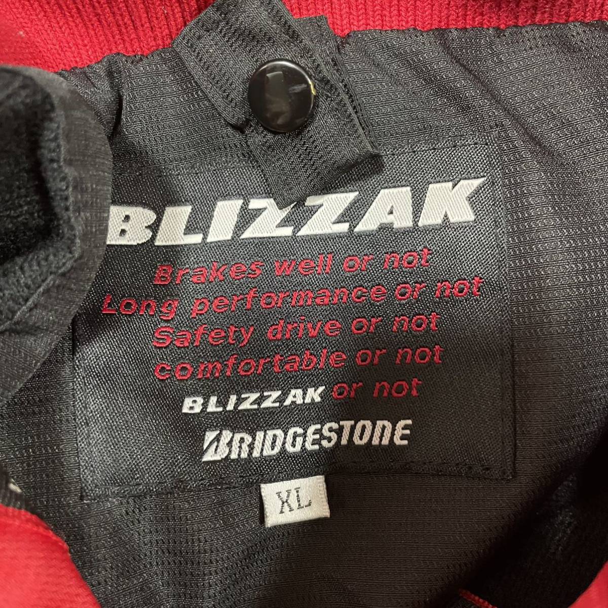 【超希少品・大きいサイズ】 BRIDGESTONE BLIZZAK ジャンバー　ブルゾン　レーシングジャケット　ダブルファスナー　XL ブリヂストン_画像7