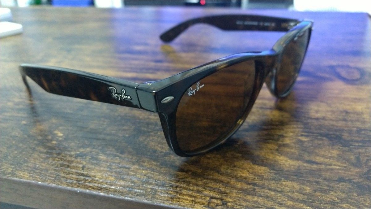 RayBan サングラス NEW WAYFARER 美品 55ロ18 べっ甲/ブラウン