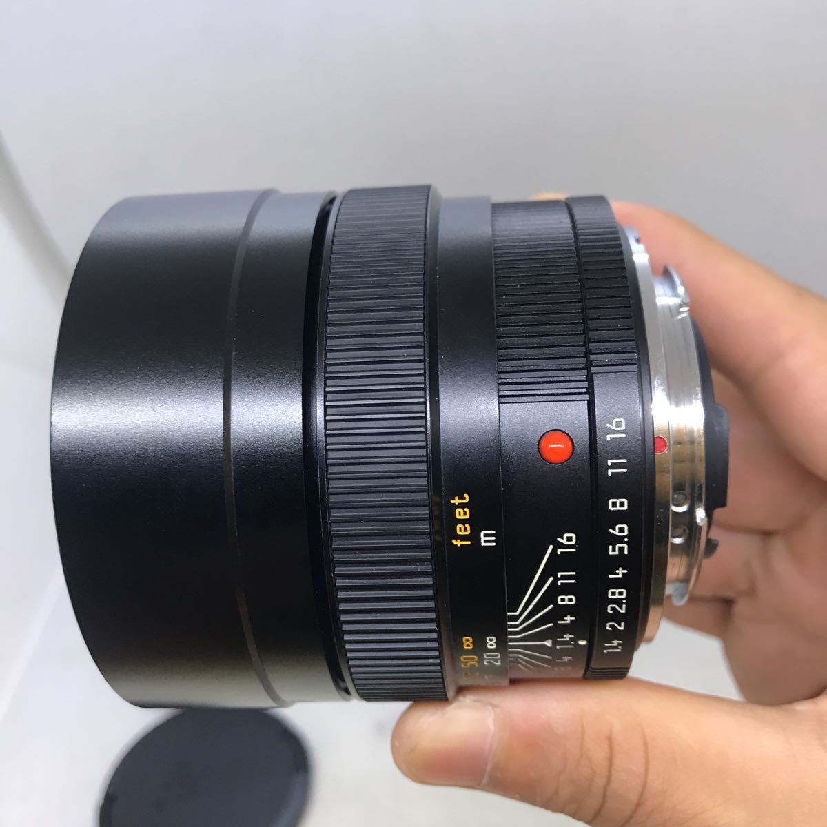 *OH ending finest quality beautiful goods * LEICA Leica SUMMILUX-R 80mm F1.4 E67 ROM case, filter attaching rare article!! * safety initial defect correspondence *