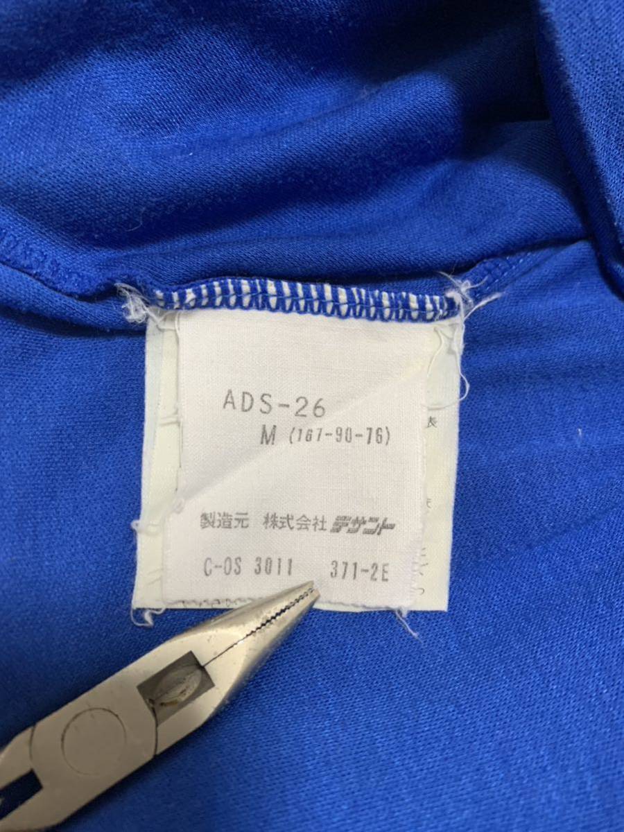 [ бесплатная доставка переговоры о снижении цены приветствуется ] Adidas to зеркальный . il Descente 90s Vintage футболка с длинным рукавом M размер голубой три лист б/у одежда джерси синий retro 