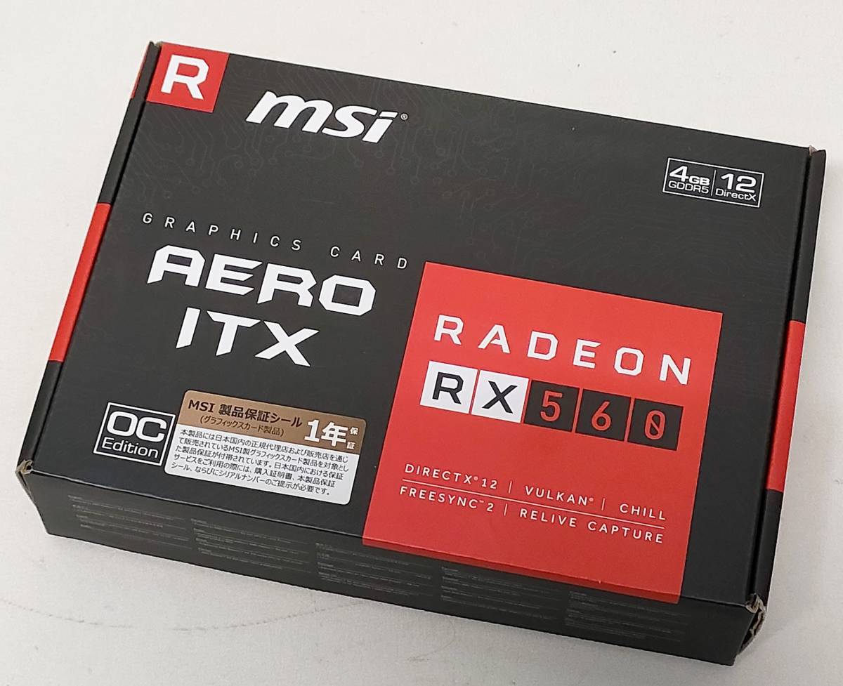 ◇65-2 MSI Radeon RX 560 AERO ITX 4G OC グラフィックボード