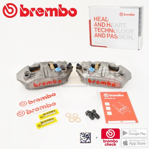 ブレンボ BREMBO M4 モノブロック キャリパー P4 220.A397.10 本物 純正製品保証カード QRコード認証 BRB-220A39710