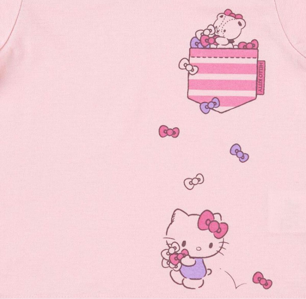 サンリオ  ハローキティ キッズTシャツ(ピンク) 90cm タグ付き 半袖Tシャツ 女の子 トップス