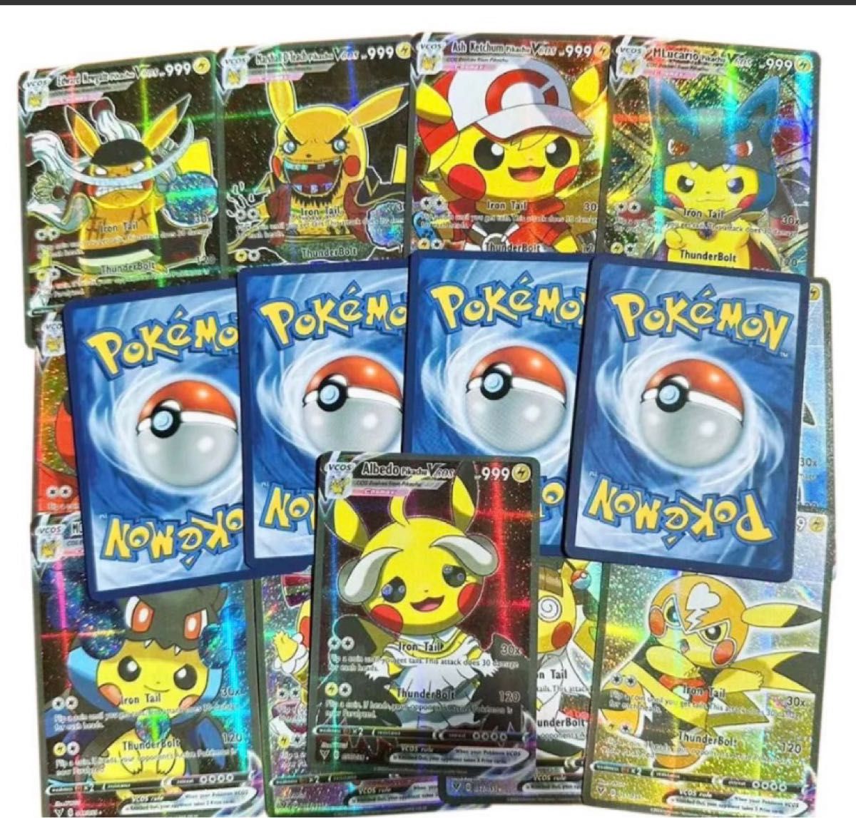 希少 ポケモンカード 海外版 ピカチュウコスプレ 55枚 新品未 希少 ポケモンカード 海外版 ピカチュウコスプレ 55枚 新品未