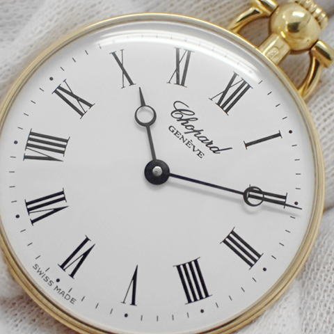 * Chopard K18YG pocket watch 28mm size hand winding type *[117760]