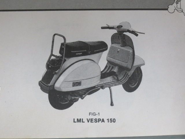 vespa ベスパ LML 150 配線図有 英語 オーナーズハンドブック オーナーズマニュアル 取扱説明書 使用説明書 送料無料_画像2