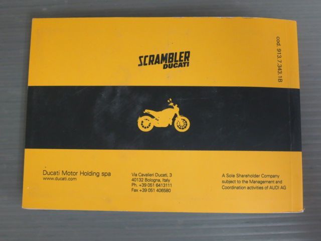 SCRAMBLER スクランブラー 配線図有 日本語 フランス語 ドゥカティ オーナーズマニュアル 取扱説明書 使用説明書 送料無料_画像7