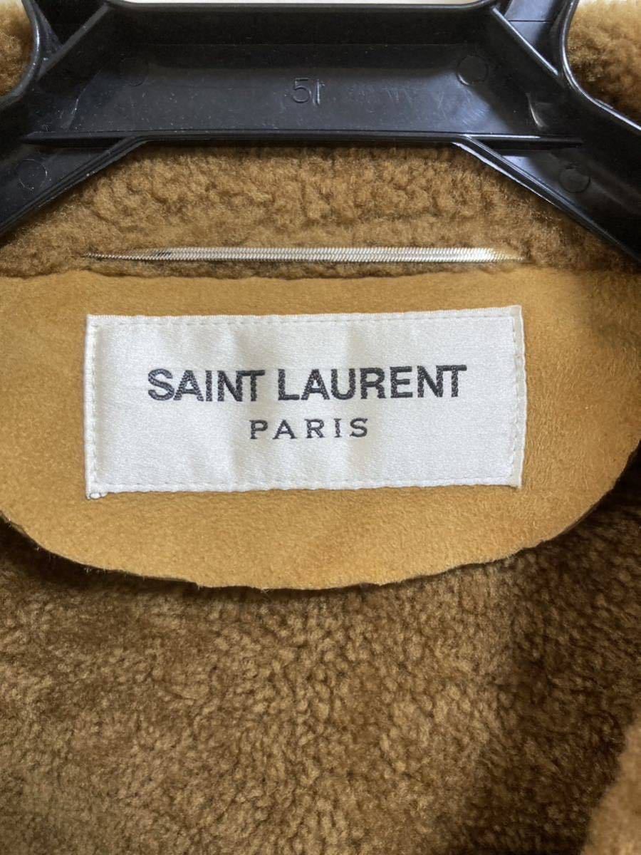 SAINT LAURENT PARIS サンローラン パリ ムートンジャケット サイズ46 Celine by hedi slimane セリーヌ レザージャケット レザーコート
