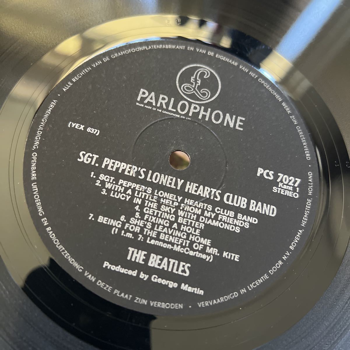 オランダ初期ステレオ　美盤　ビートルズ Sgt. peppers lonely hearts club band LPレコードTHE BEATLES_画像4