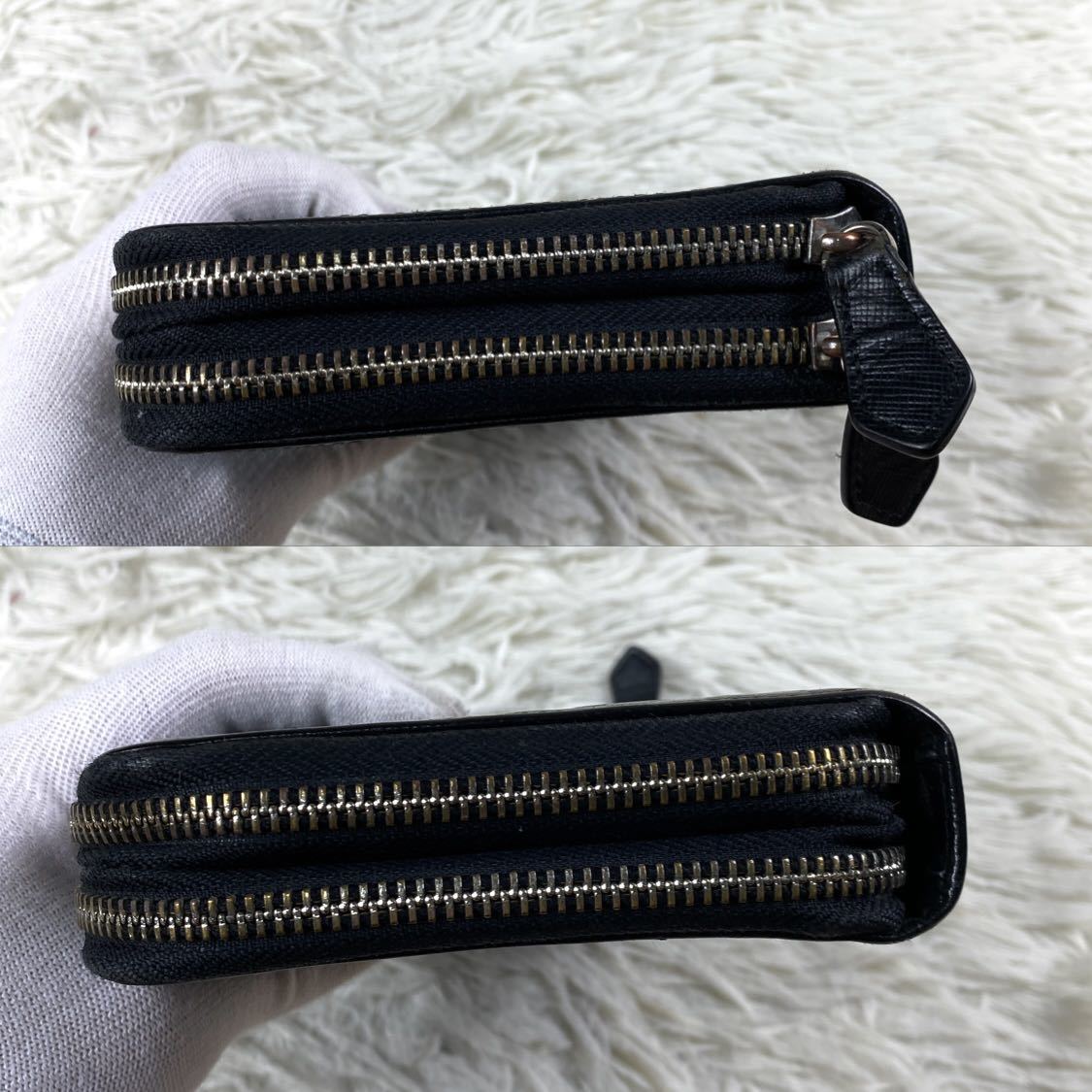 1円【良品】COACH コーチ オーガナイザー 長財布 ラウンドファスナー