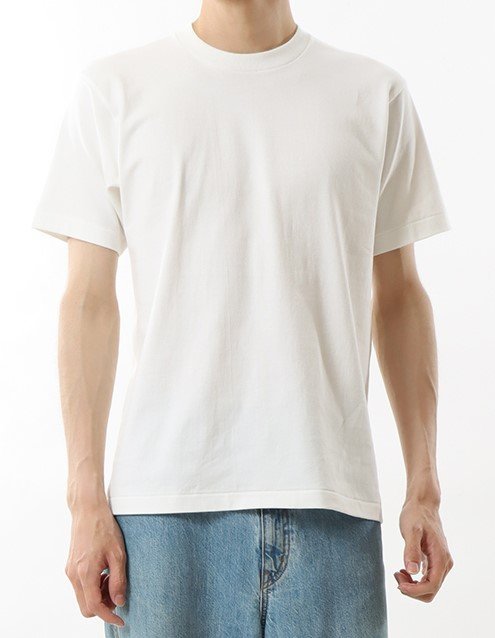 Hanes ヘインズ HM1-X201 SHIRO 白 クルーネック Tシャツ 半袖 1点 無地 白 L メンズ レディース 人気 おすすめ_画像1