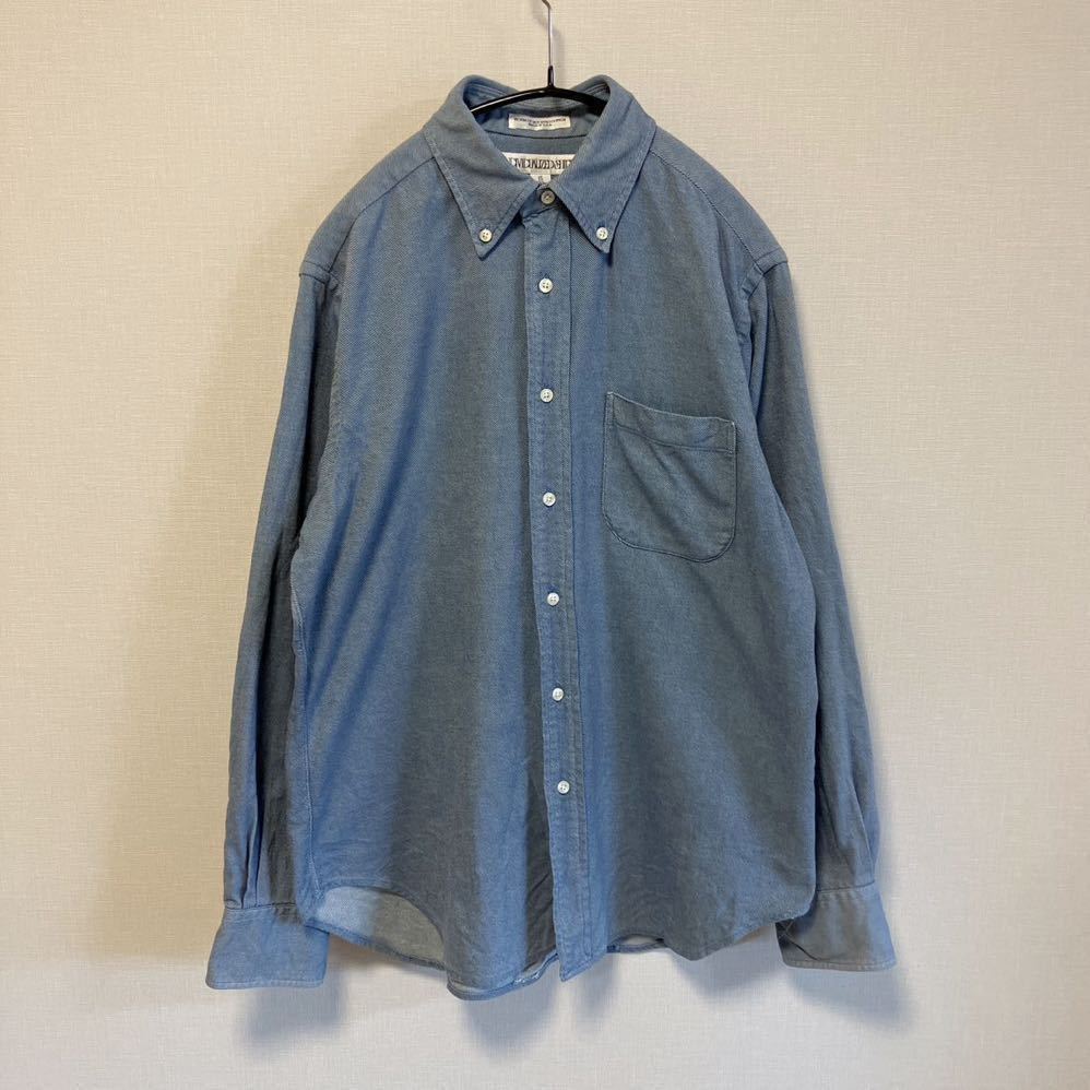 インディヴィジュアライズドシャツ Individualized Shirts /長袖ボタンダウンシャツ /ブルー /コットンツイル /米国製 /15-33