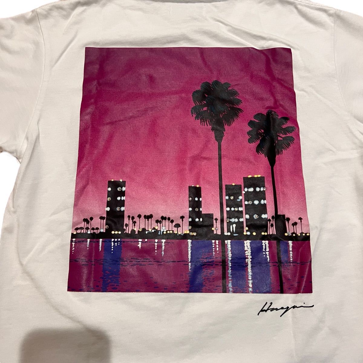 HIROSHI NAGAI X WDS wind and sea NIGHT CITY TEE / WHITE 永井博 × collaboration ウィンドアンドシー ナガイヒロシ Tシャツ Teeの画像4