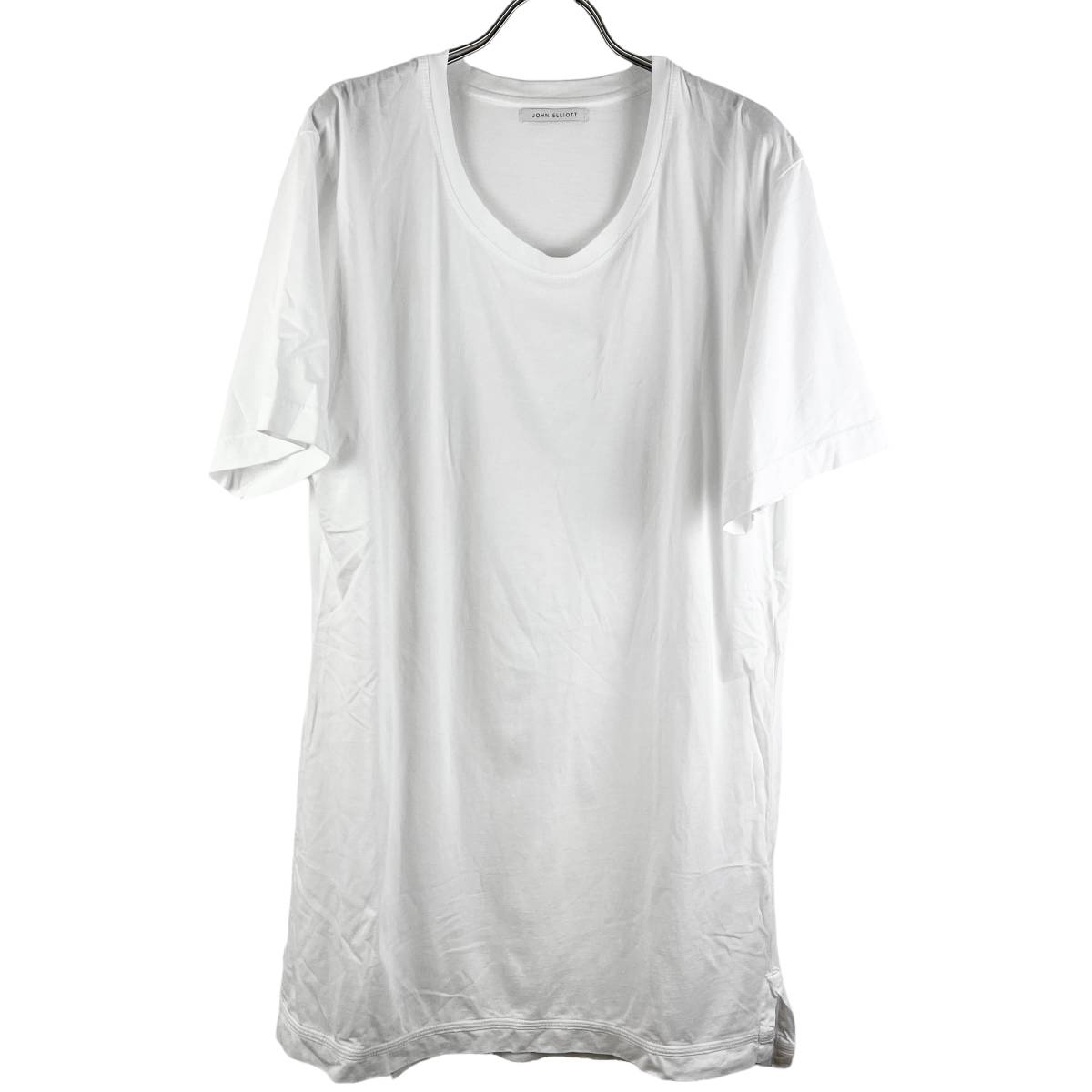 JOHN ELLIOTT (ジョンエリオット) Longsize Shortsleeve T Shirt (white)