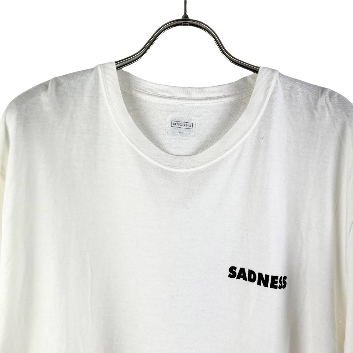 TANGTANG DESIGN(タンタンデザイン) Sadness Shortsleeve T Shirt (white)