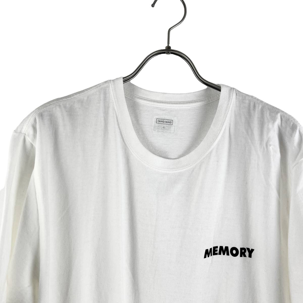 TANGTANG DESIGN(タンタンデザイン) MEMORY Print Shortsleeve T Shirt (white)