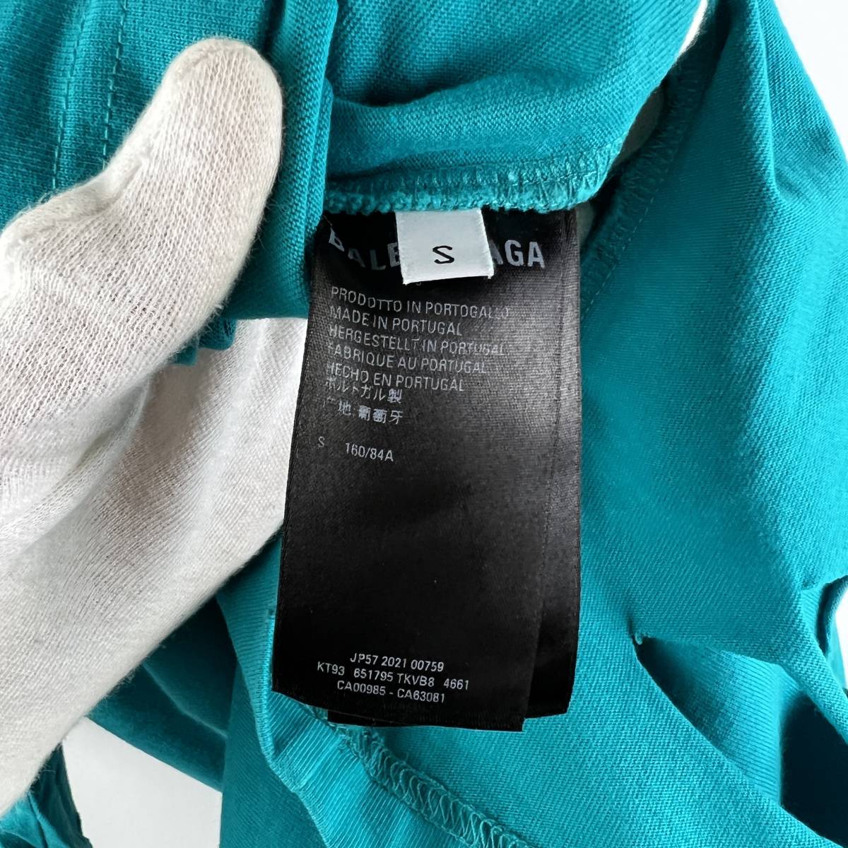 Balenciaga(バレンシアガ) Damage Design Shortsleeve T Shirt (blue)_画像8