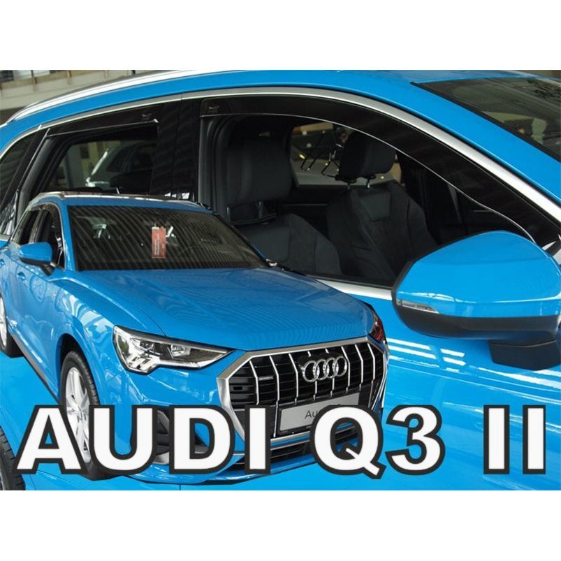AUDI Q3(F3)/SUV ドアバイザーF＆Rset【Team HEKO/ヘコ製】新品/アウディ/スモーク/_画像1