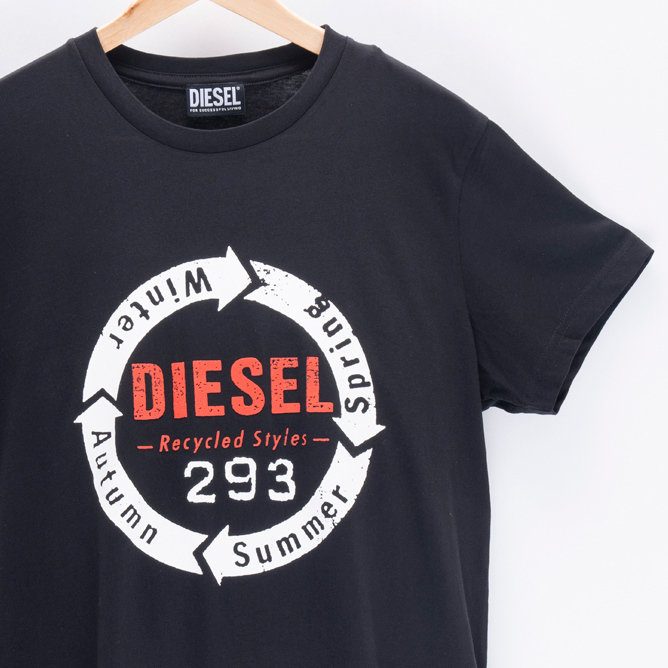 XL/【匿名発送】新品 DIESEL ディーゼル ロゴ Tシャツ DIEGO-C1 メンズ レディース ブランド カットソー 黒_画像4