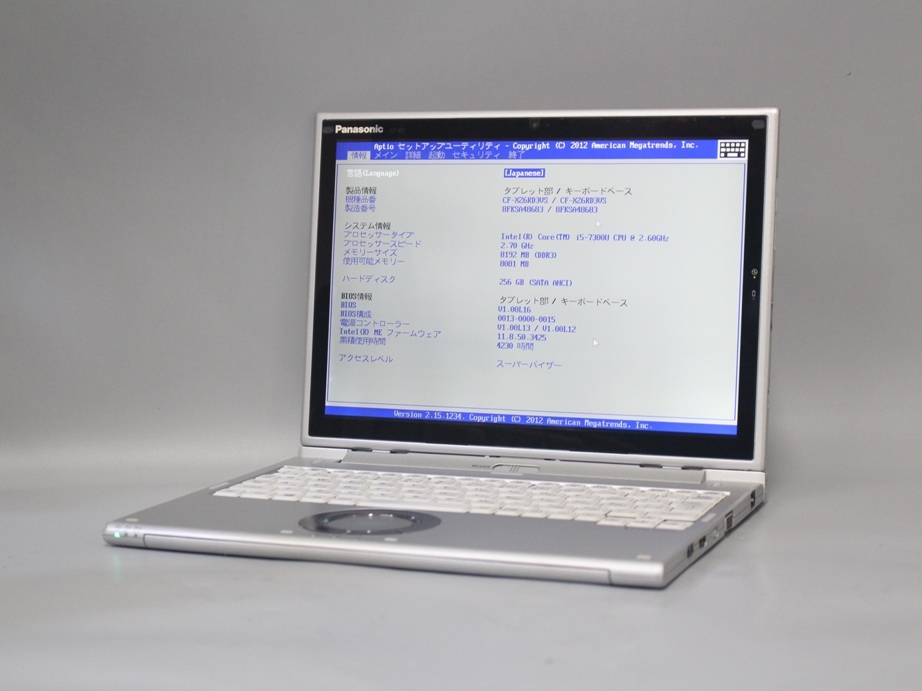 憧れの CF-XZ6RD3VS□Core note Let's ○Panasonic i5-7300U ジャンク