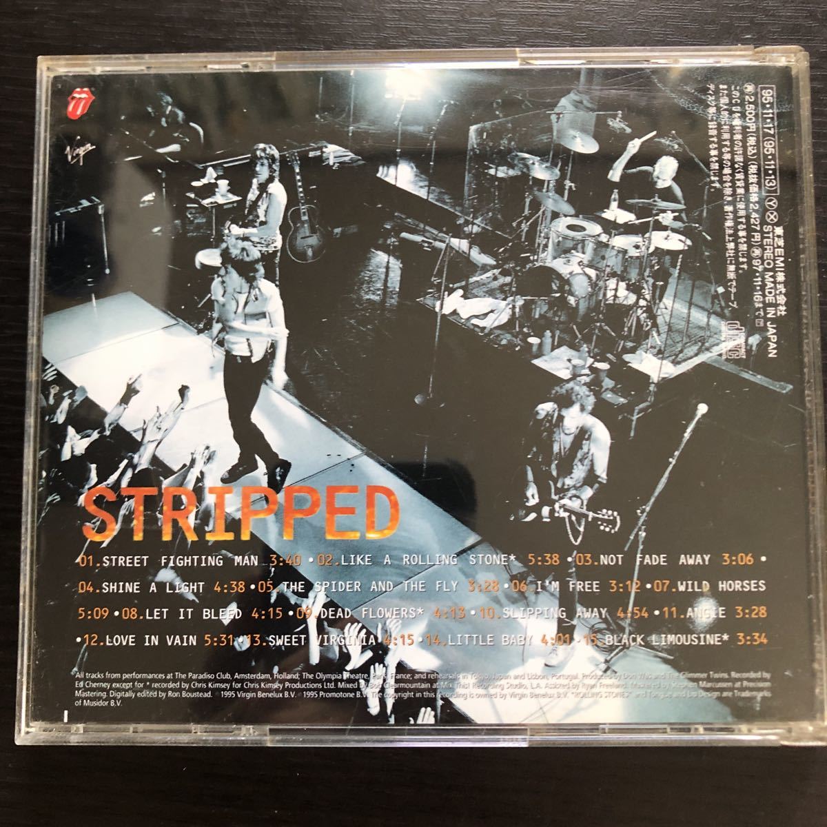 CD／ローリング・ストーンズ／裸の獣達／STRIPPED／帯付き／アコースティック・アルバム_画像2