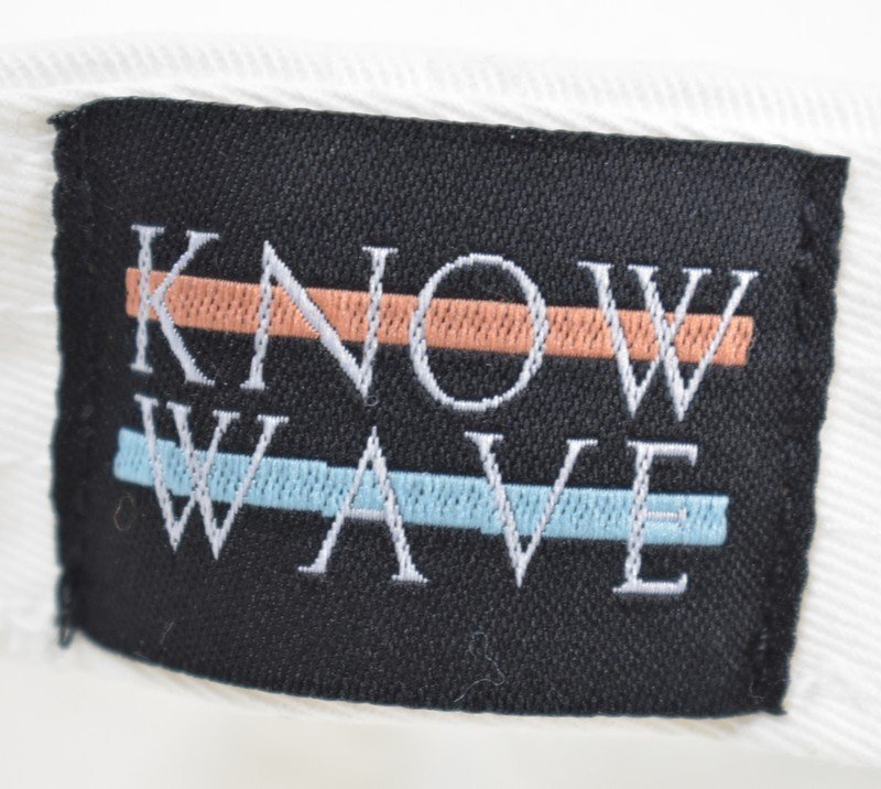 KNOW WAVE/ノウウェイブ　ロゴ刺繍キャップ　サイズ：F　カラー：ホワイト_画像9