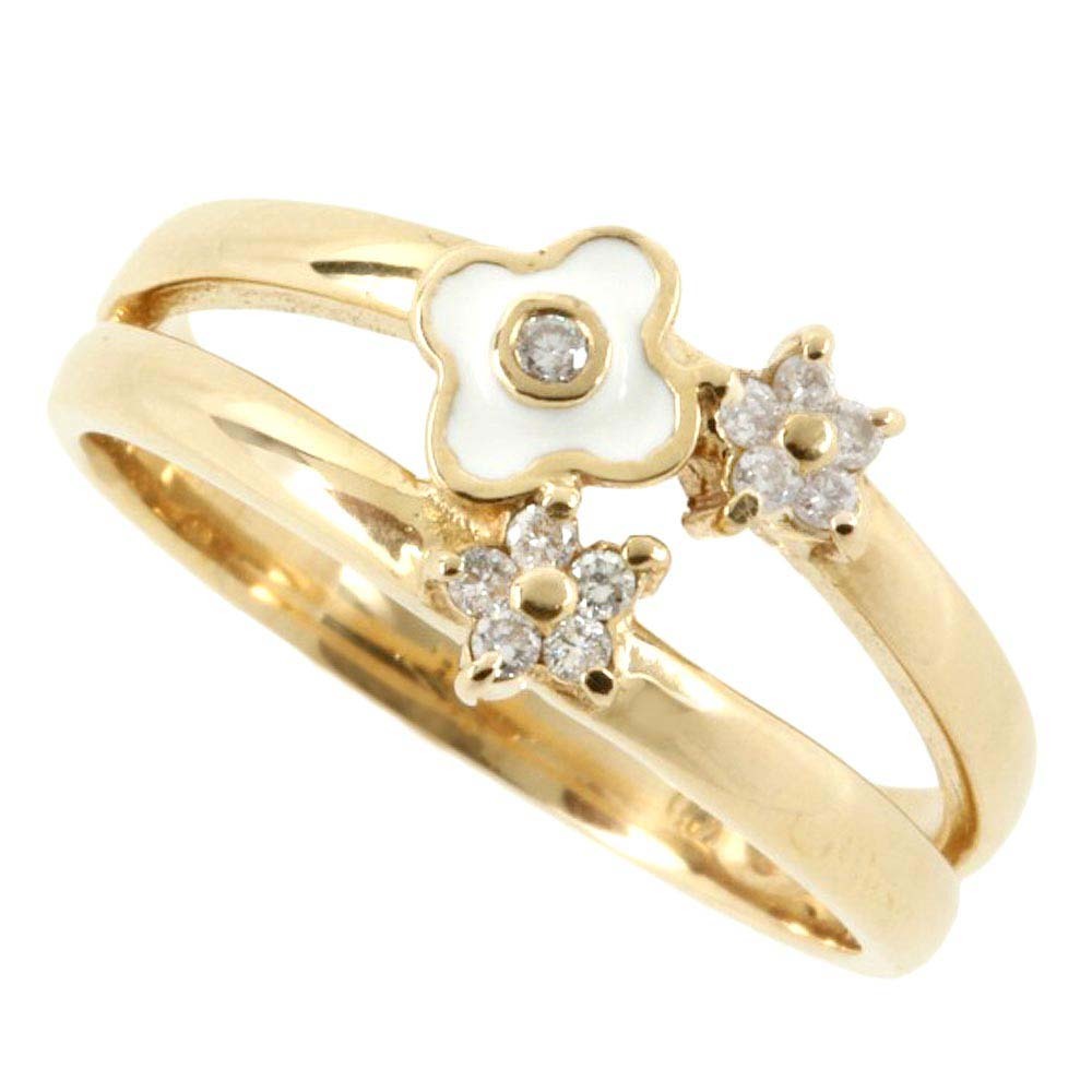 【本物保証】 超美品 サマンサ ティアラ Samantha Tiara リング 指輪 メレダイヤモンド 0.09ct 10号 かわいい 星 スター ハート ラブ