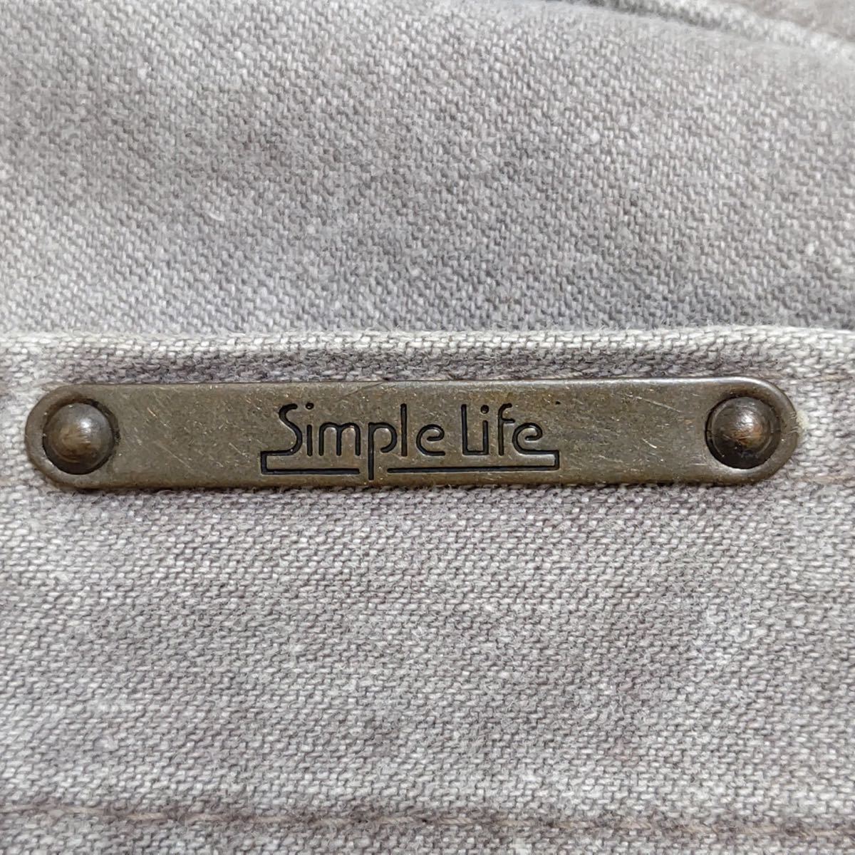 【Simple Life】シンプルライフ デニム パンツ ローズグレー レナウン ジーンズ アメカジ オールシーズン メンズ サイズｗ78～80㎝/11856j_画像10