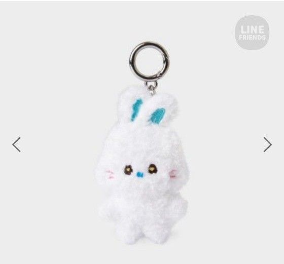 NewJeans x Line Friends POP-UP STORE Bunny Doll keyring白　ヘリン