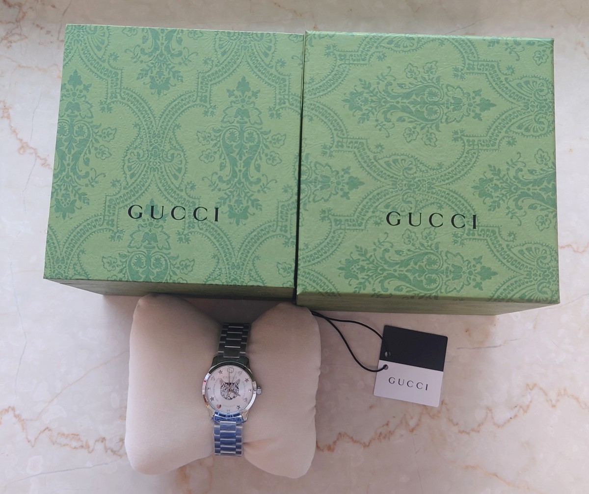 新品未使用 グッチ GUCCI Gタイムレスレス レディース 腕時計 猫 新品未使用 グッチ GUCCI Gタイムレスレス レディース 腕時計 猫
