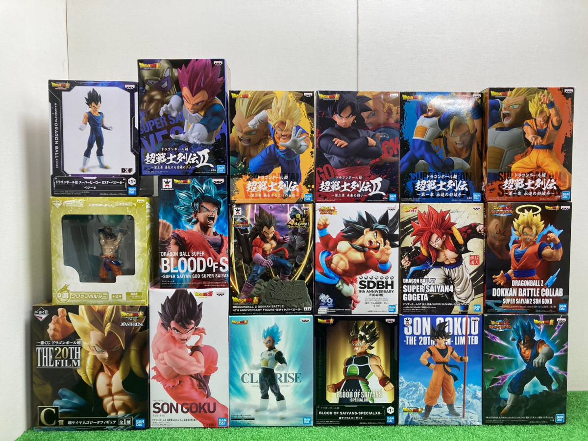 36 ドラゴンボール フィギュア 一番くじ 超戦士列伝 悟空 ベジータ
