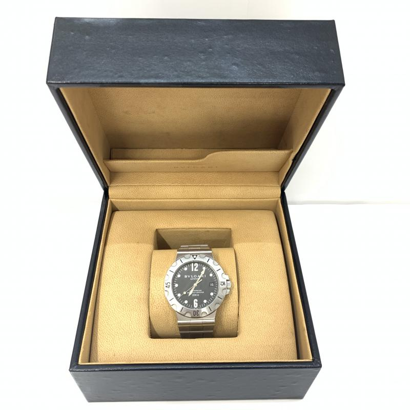 【中古】BVLGARI ディアゴノ　スクーバ　SD38S　自動巻き　ブルガリ[249105052631]