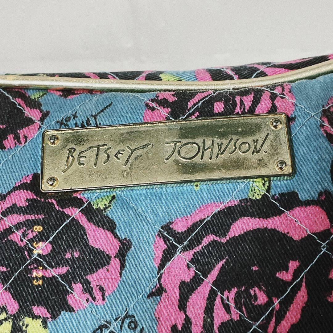 Betsey Johnson rose floral print pouch 