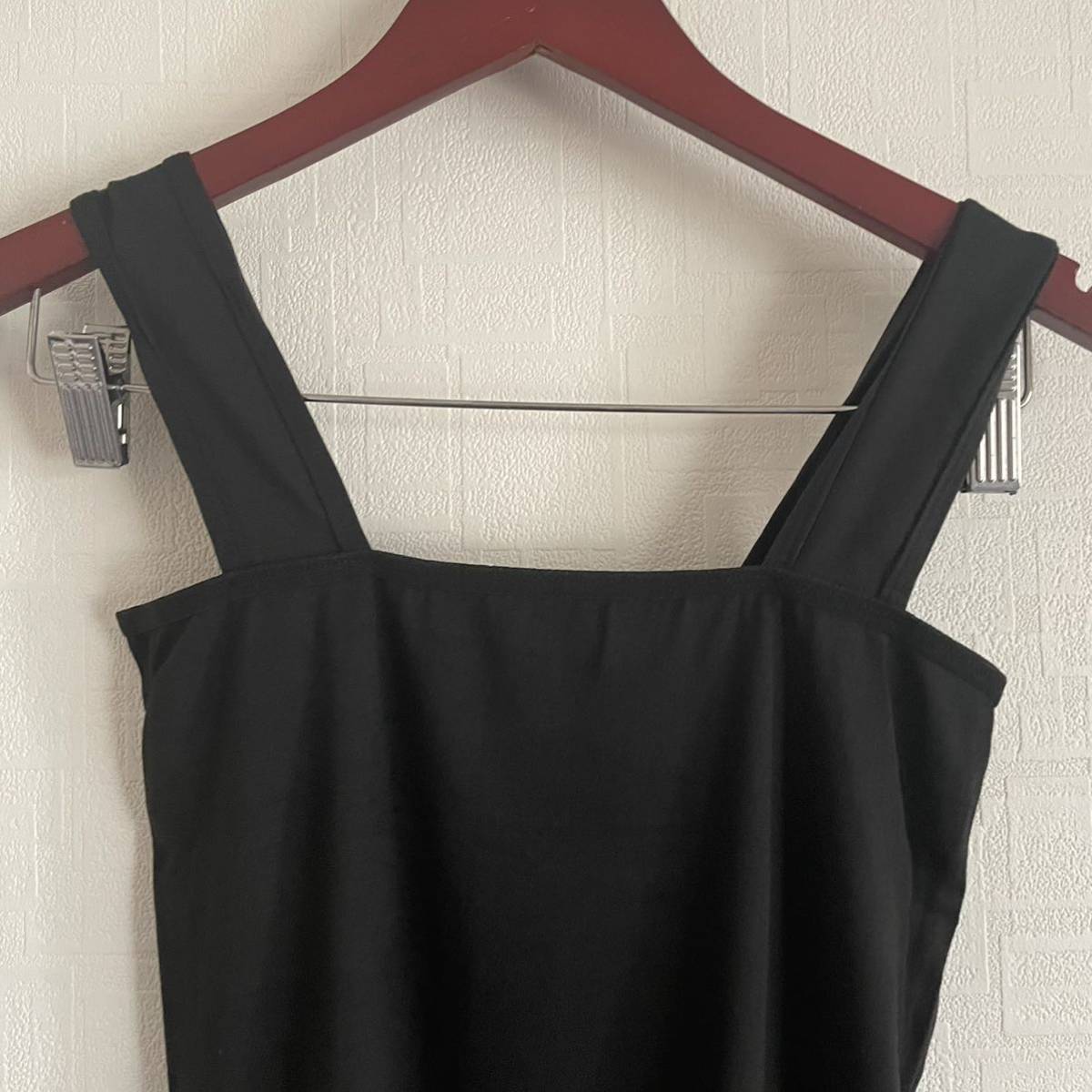 [ black ]L size camisole inner tops plain Korea manner design 