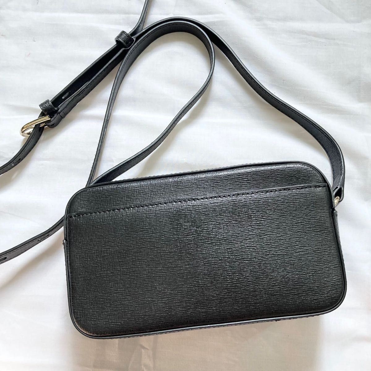 ■極美品■現行 FURLA フルラ ショルダーバッグ レザー ブラック ボックス