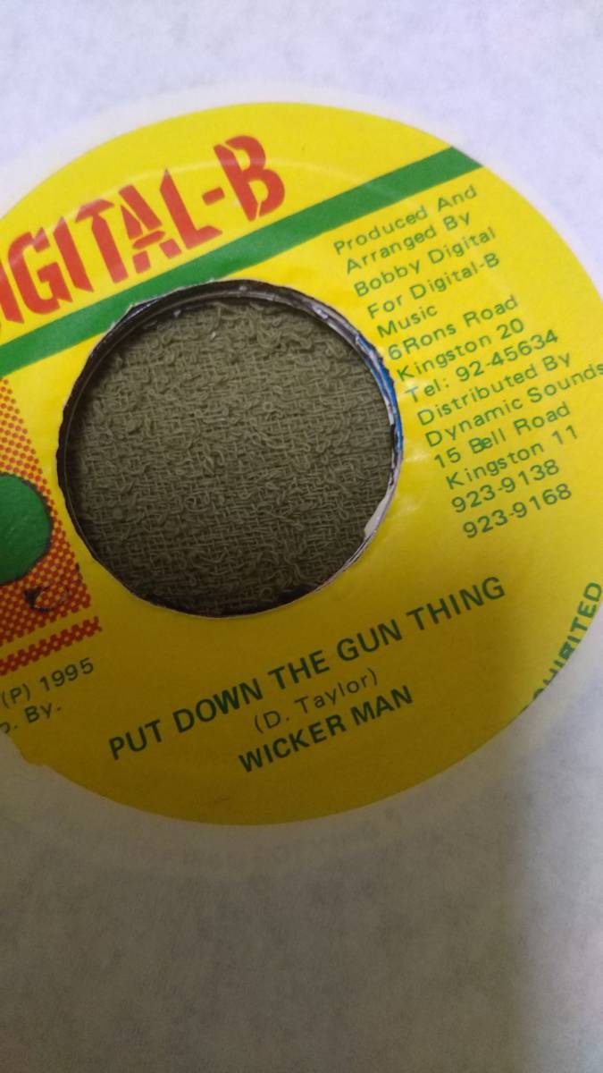 Digital-B version Gun Man Riddim Wickerman Single Put Down The Gun Thing