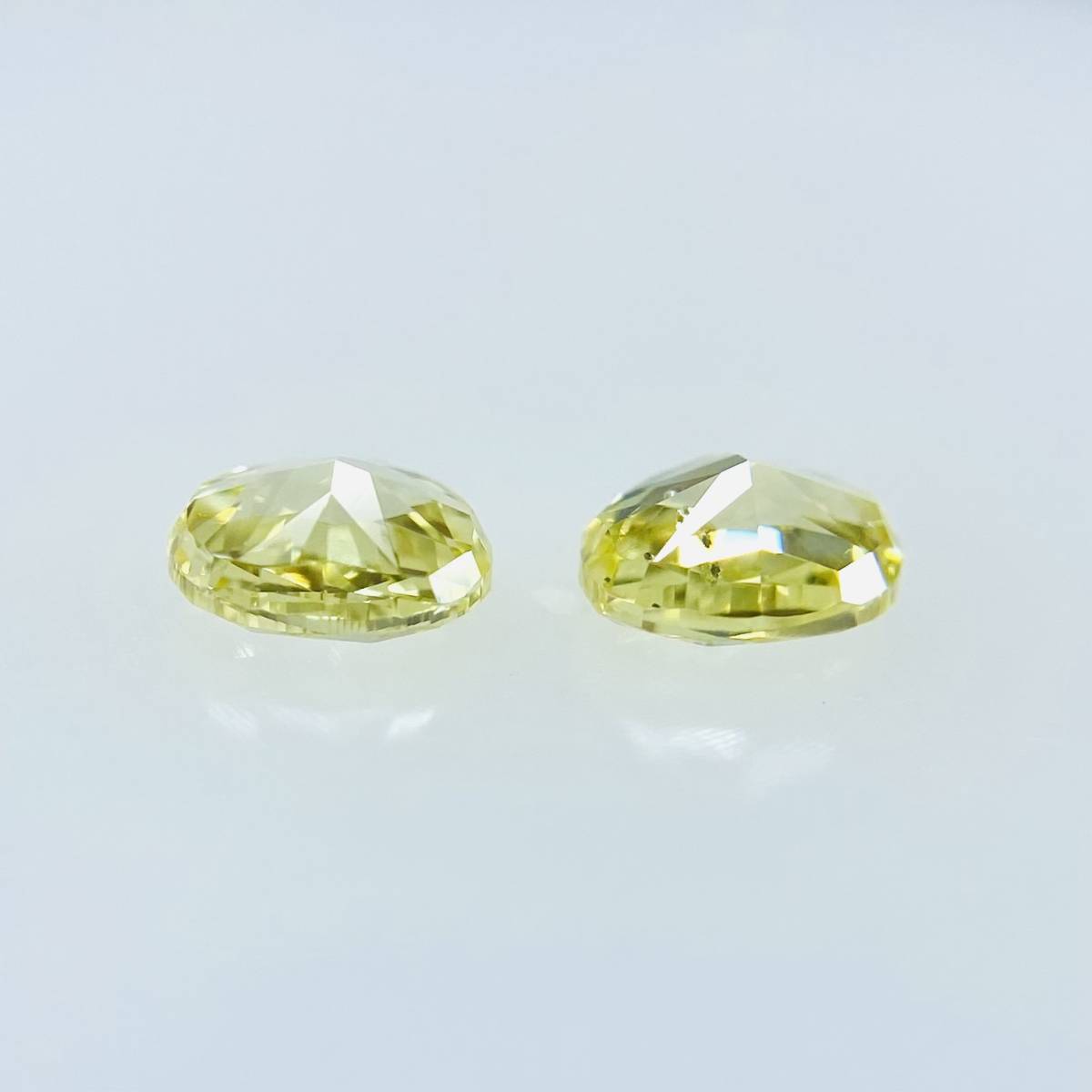 FANCY INTENSE YELLOW 0.145ct＆0.150ct/OV/RT2285/CGL