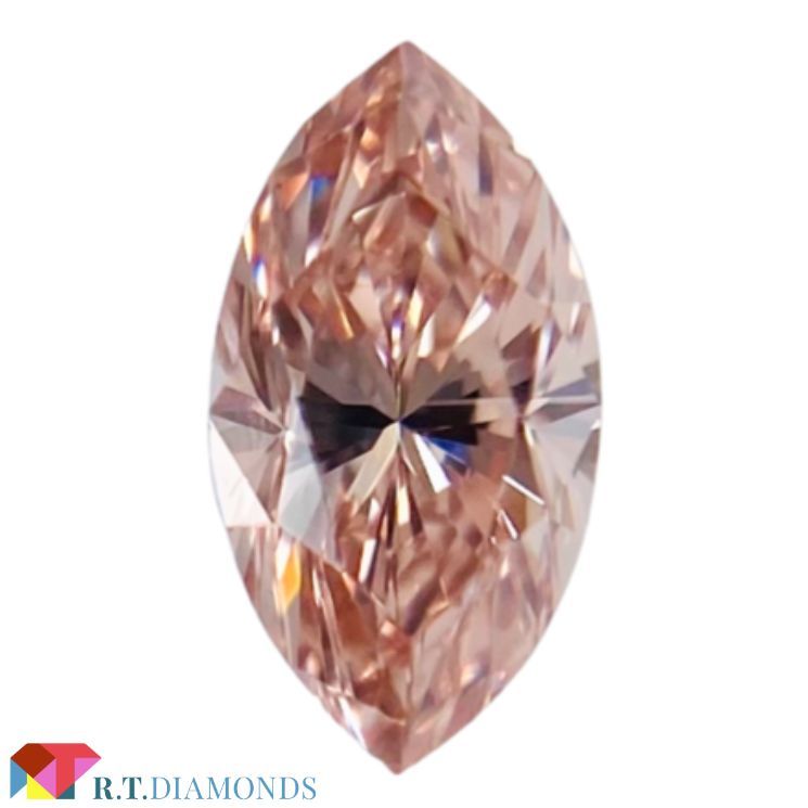 使い勝手の良い】 ダイヤモンド FANCY ORANGY PINK 0.215ct MQ/RT2259