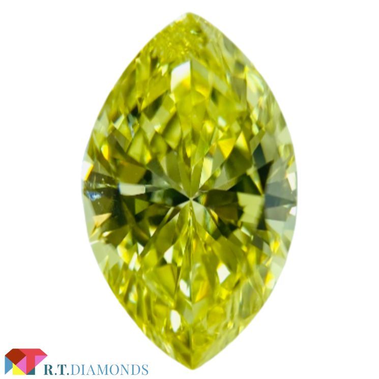 ダイヤモンド FANCY INTENSE YELLOW 0.770ct MQ/RT2312/CGL