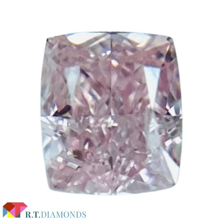 豪奢な FANCY PURPLISH X/RT2185/CGL 0.101ct PINK ダイヤモンド