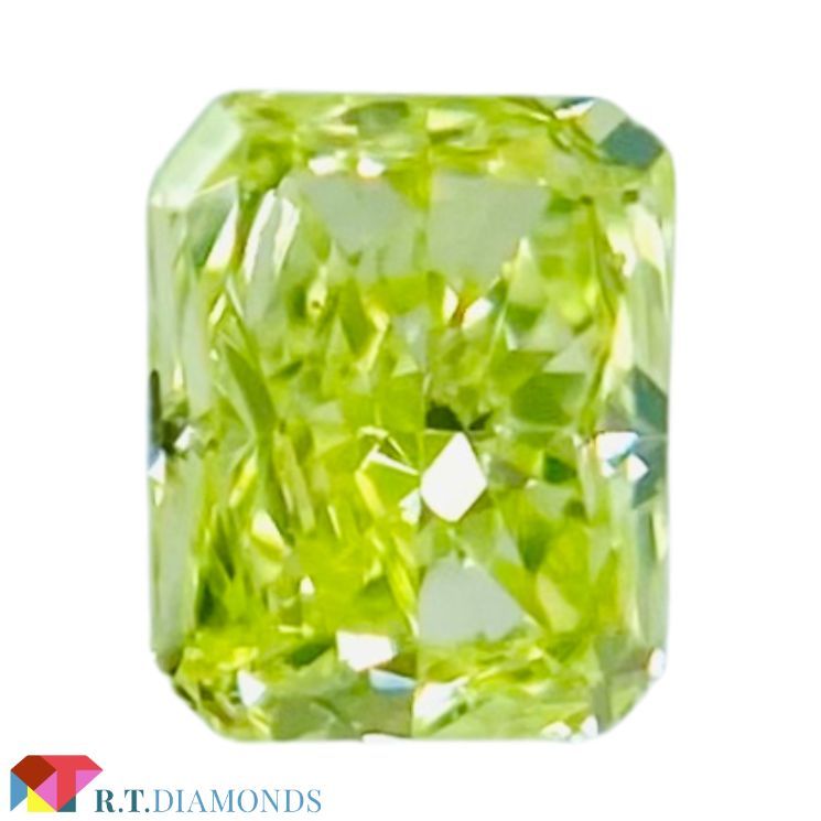 FANCY INTENSE YELLOW GREEN 0.073ct RCT/RT2274/CGL