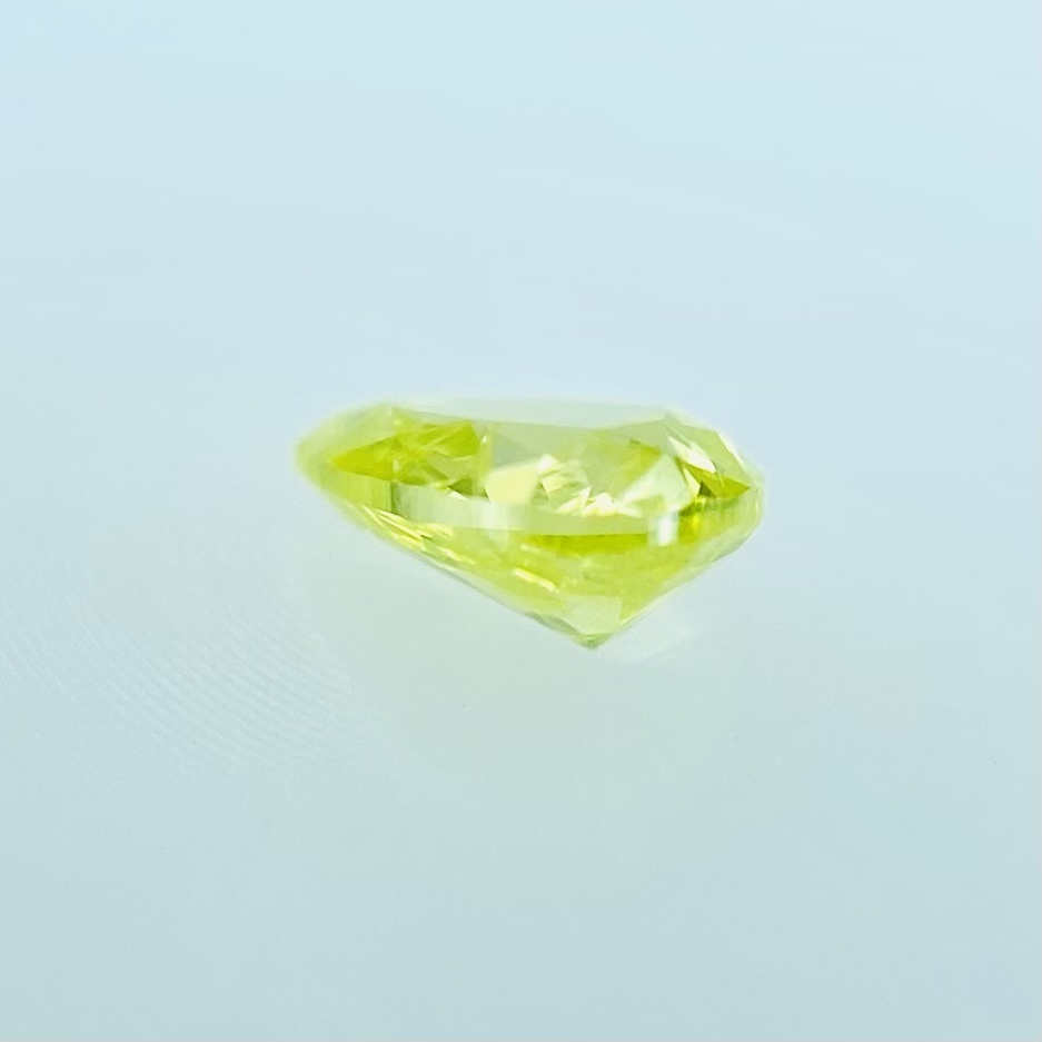 FANCY VIVID GREEN YELLOW 0.093ct PS/RT2182/CGL