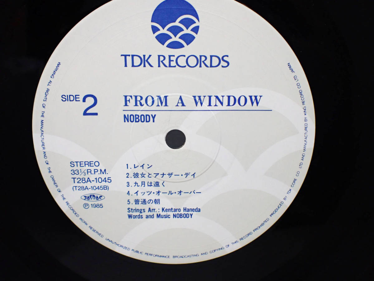 GN-1613《LPレコード》NOBODY From A Window/ノーバディ★TDK★レトロ 当時物★_画像7