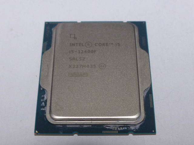独特な店 i5 Core CPU INTEL 12400F 左下に多少反りありです 起動確認