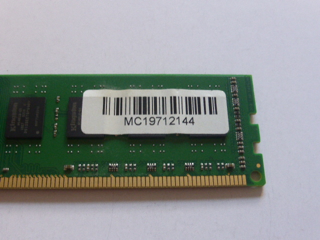 メモリ デスクトップパソコン用 Kingston 低電圧 1.35V DDR3L-1600 PC3L-12800 8GB 起動確認済みですの画像3