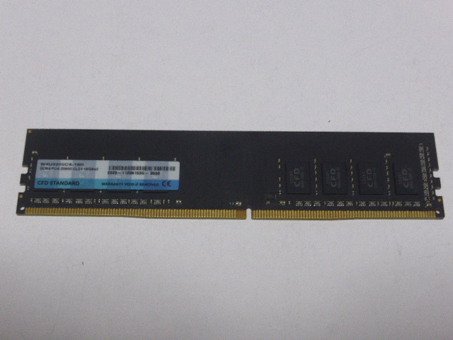 メモリ デスクトップパソコン用 CFD DDR4-3200 PC4-25600 16GB 1枚のみ 起動確認済です D4U3200CS-16G_画像1